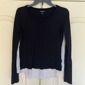 Black and white Express sweater